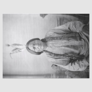 Papel De Seda Líder lakota sacudiendo a indígenas norteamericano