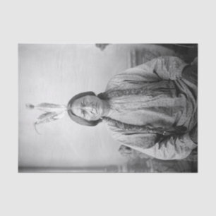 Papel De Seda Líder lakota sacudiendo a indígenas norteamericano