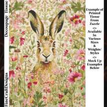 Liebre Caprichosa Entre Flores Silvestres EX7 Deco