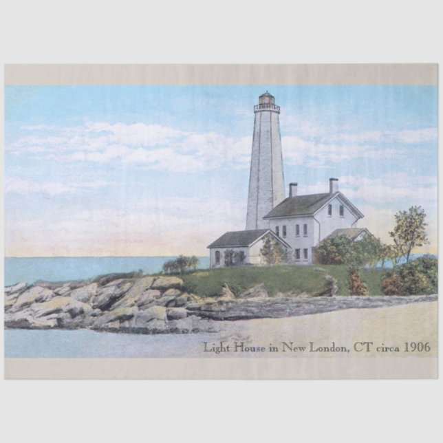 Papel De Seda Light House New London CT (Anverso)