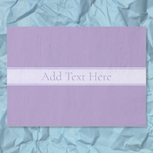 Papel De Seda Lila claro lavanda púrpura elegante personalizable
