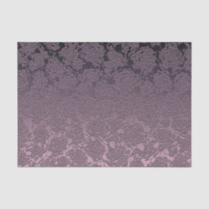 Papel De Seda Lila Malva Púrpura Patrón Elegante de Suculentas