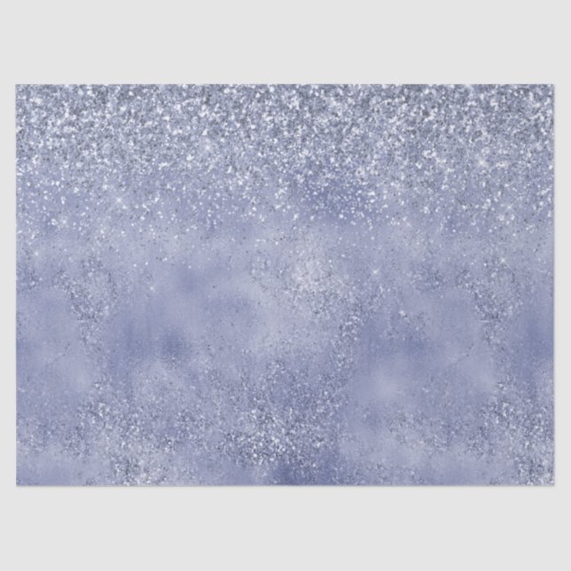 Papel De Seda Lilac Purpurina púrpura Glitz destello (Anverso)