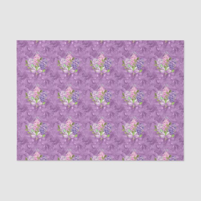 Papel De Seda Lilas Púrpuras (Anverso)
