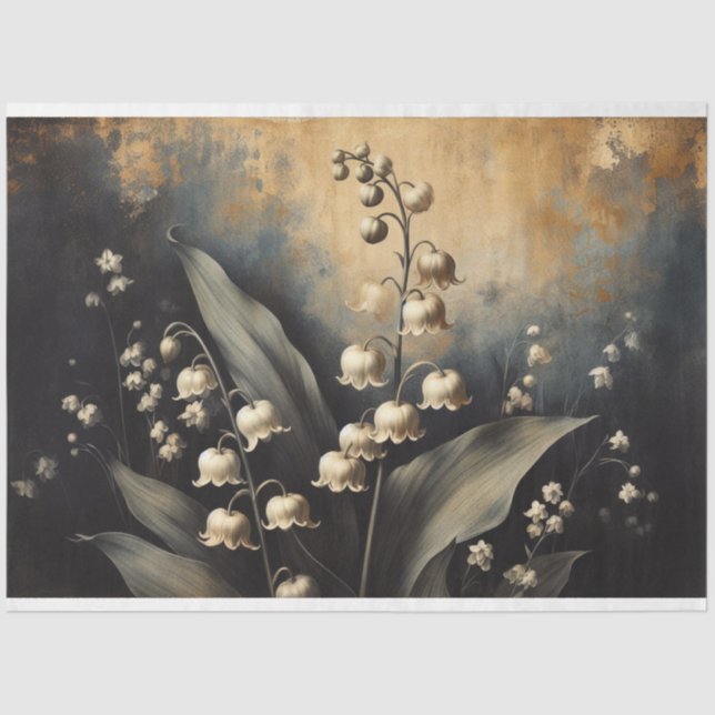 Papel De Seda Lilly of the Valley Decoupage Tissue Paper (Anverso)