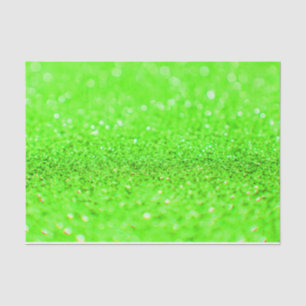 Papel De Seda Lime Green Purpurina Design Tissue Paper