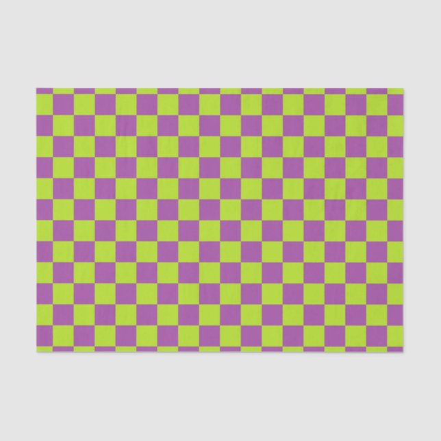 Papel De Seda Lime Green y Purple (Anverso)