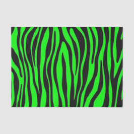 Papel De Seda Lime Green Zebra