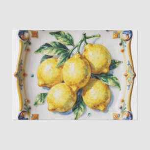 Papel De Seda Limoneros Cerámicos Vibrantes Italianos
