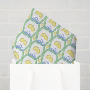 Papel De Seda Limones Amalfi acuarela