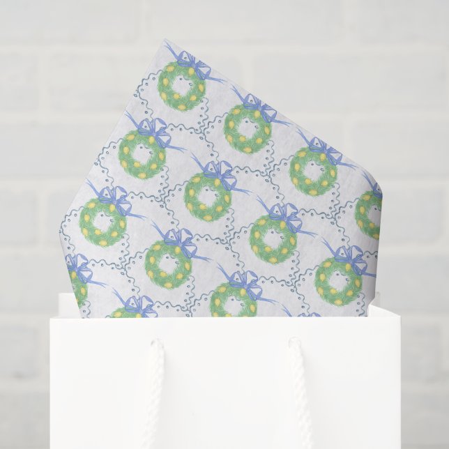 Papel De Seda Limones Amalfi acuarela (Bolsa de regalo)