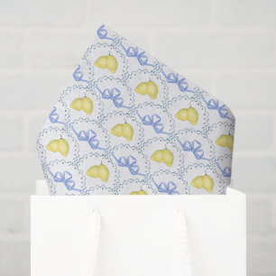 Papel De Seda Limones Amalfi acuarela