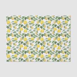 Papel De Seda Limones, plantada, floral. Illustration.