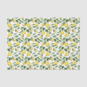 Papel De Seda Limones, plantada, floral. Illustration.