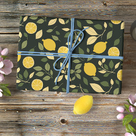 Papel De Seda Limones y Hojas