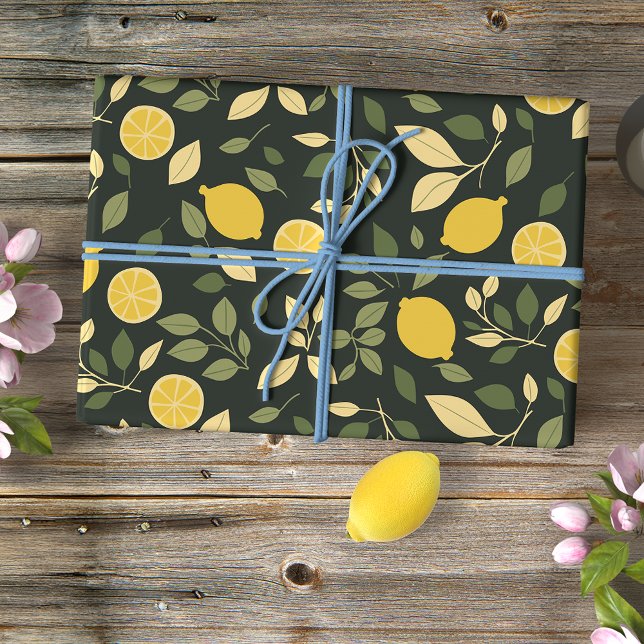 Papel De Seda Limones y Hojas (Subido por el creador)