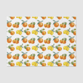 Papel De Seda Limones y Naranjas (Diseño 31 Serie Amarillo/Naran