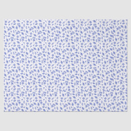 Papel De Seda Lindo floral azul y blanco