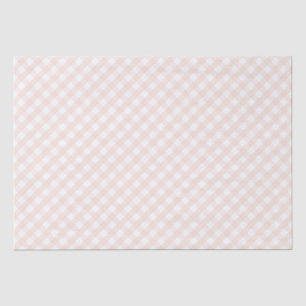 Papel De Seda Lindo Gingham de bebé rosa sonrojado y naranja pas