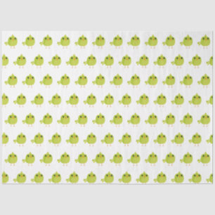 Papel De Seda Lindo Pájaro Verde Dibujos Animados