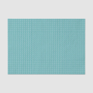 Papel De Seda Lindo patrón de Curlie Cue en Aqua y Blanco