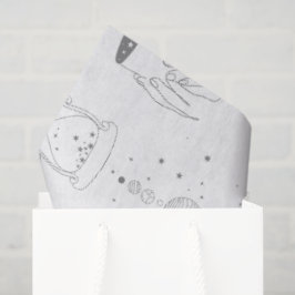 Papel De Seda Línea de Moda Mágica Patrón de Arte Regalo
