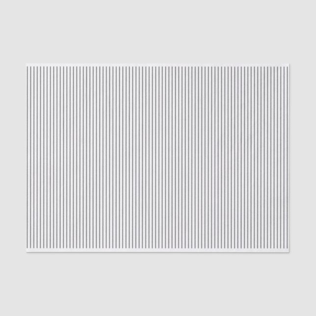 Papel De Seda Líneas grises en blanco (Anverso)