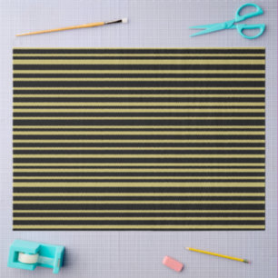 Papel De Seda Líneas negras y oliva