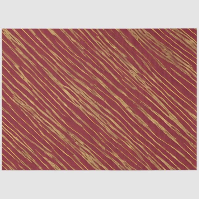 Papel De Seda Linen Luxury Modern Burgundy Gold Collection (Anverso)