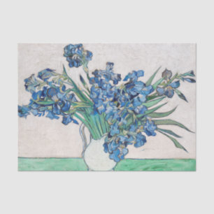 Papel De Seda Lirios azules por Vincent Van Gogh Arte Fino