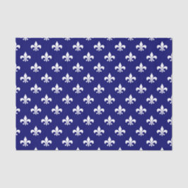 Papel De Seda Lirios blancos sobre azul marino oscuro