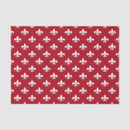 Papel De Seda Lirios blancos sobre fondo rojo oscuro