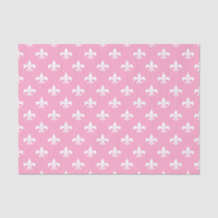 Papel De Seda Lirios blancos sobre fondo rosa granate