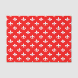 Papel De Seda Lirios blancos sobre rojo