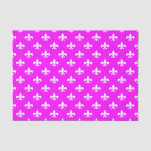Papel De Seda Lirios blancos sobre rosa
