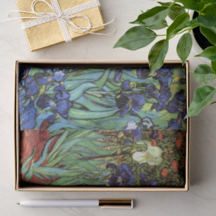 Papel De Seda Lirios por Vincent van Gogh, Arte de jardín vintag