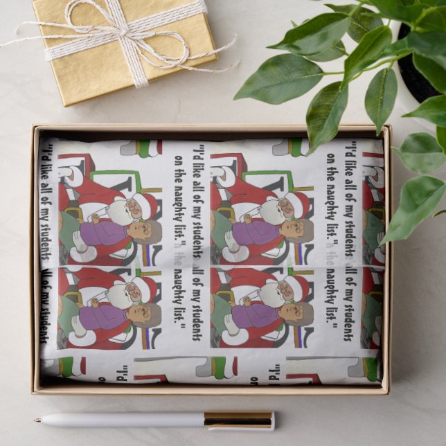 Papel De Seda Lista de traviesos (Regalo )
