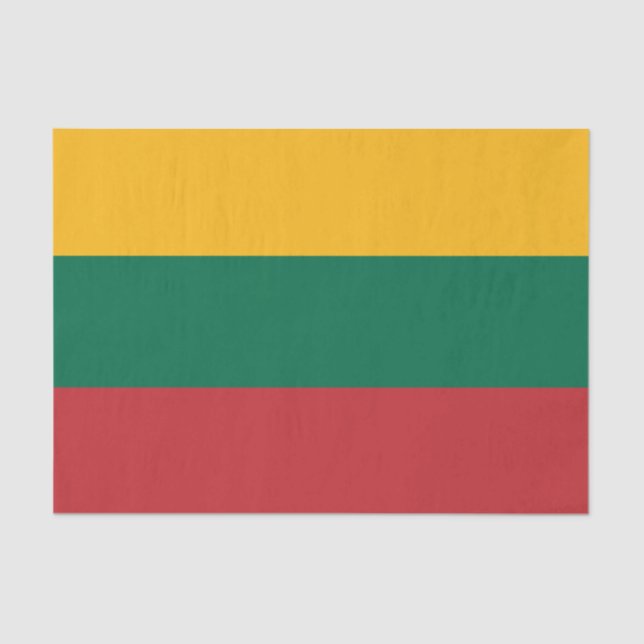 Papel De Seda Lithuania decor, Lithuanian Flag tissue paper (Anverso)