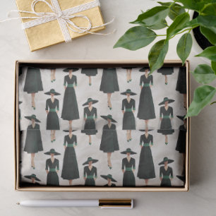 Papel De Seda Little Black Dress Society Custom Esmeralda Accent