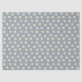 Papel De Seda Little Daisies - dusty steel gray