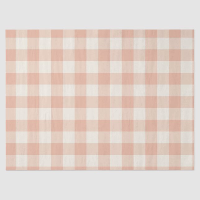 Papel De Seda Little One Buffalo Check - dusty apricot  (Anverso)