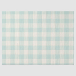 Papel De Seda Little One Buffalo Check - soft teal