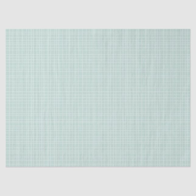 Papel De Seda Little One Hand Drawn Grid - soft teal (Anverso)