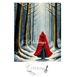 Papel De Seda Little red ridding hood Winter Walk Decoupage