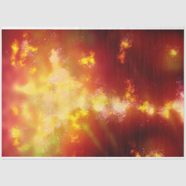 Papel De Seda Llama del cielo nocturno (Anverso)