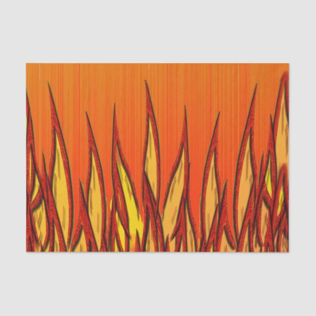 Papel De Seda Llamas de Fuego (Anverso)