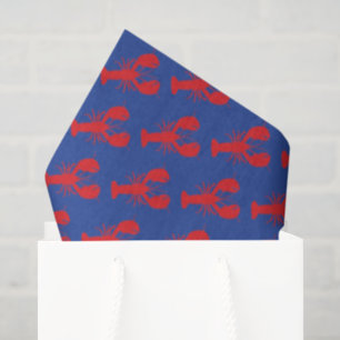 Papel De Seda Llanto rojo blanco azul de regalo de diseñador de
