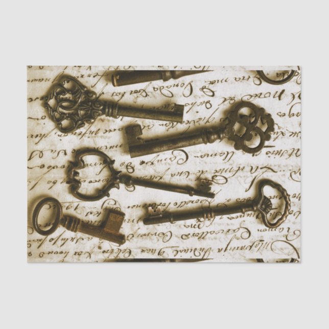 Papel De Seda Llaves antiguas (Anverso)