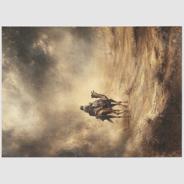 Papel De Seda Llega una tormenta del desierto del Sahara en desa (Anverso)