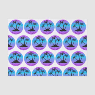 Papel De Seda Llévame a la playa, palmeras